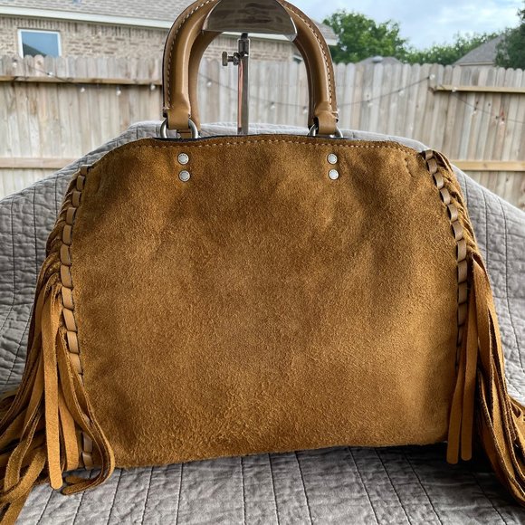 Coach Fringe Cervo Suede Oak Rogue 30/31 - Picture 4 of 12